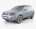 Ford Territory (SY) 2009 Modello 3D clay render