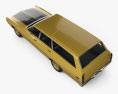 Ford Torino 500 旅行車 1971 3D模型 顶视图