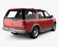 Ford Expedition 2002 3d model back view