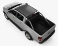 Ford Ranger ダブルキャブ 2015 3Dモデル top view