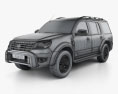 Ford Endeavour 2017 3d model wire render