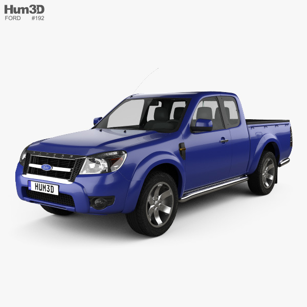 Ford Ranger Extended Cab 2011 3Dモデル