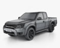 Ford Ranger Extended Cab 2011 3d model wire render
