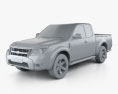 Ford Ranger Extended Cab 2011 3d model clay render