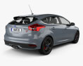Ford Focus ST 2018 3d model back view