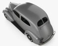 Ford V8 Model 78 Standard (78-700A) Tudor 세단 1937 3D 모델  top view