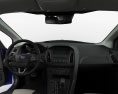 Ford Focus hatchback con interior 2014 Modelo 3D dashboard