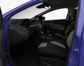 Ford Focus hatchback with HQ interior 2017 3d model seats