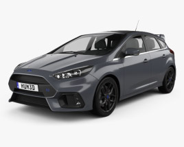 Ford Focus hatchback RS 2017 3D model