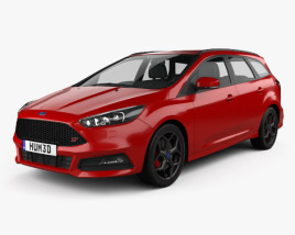 Ford Focus turnier ST 2017 3D model