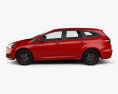 Ford Focus turnier ST 2017 3d model side view