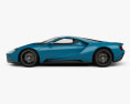 Ford GT 概念 2017 3D模型 侧视图