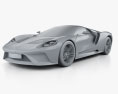 Ford GT 概念 2017 3D模型 clay render