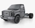 Ford E-450 Cutaway 2015 3d model wire render