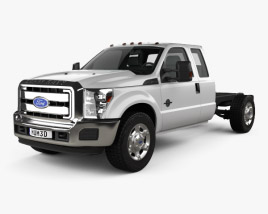 Ford F-450 Super Cab Chassis 2015 3D 모델 