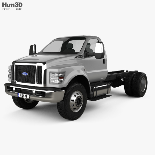 Ford F-650 Regular Cab Chassis 2019 3D模型