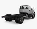 Ford F-650 Regular Cab Chassis 2019 3d model back view