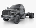 Ford F-650 Regular Cab Chassis 2019 3d model wire render