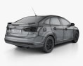 Ford Focus 轿车 2014 3D模型