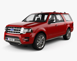 Ford Expedition EL Platinum 2018 3D model