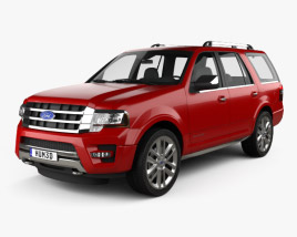 Ford Expedition Platinum 2018 Modelo 3d