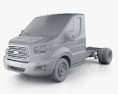 Ford Transit Cab Chassis 2017 3d model clay render