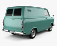 Ford Transit Kastenwagen 1965 3D-Modell Rückansicht