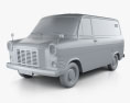 Ford Transit Kastenwagen 1965 3D-Modell clay render