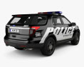 Ford Explorer Police Interceptor Utility 2015 3d model back view