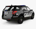 Ford Explorer Police Interceptor Utility 2019 3d model back view