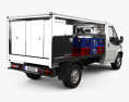 Ford Transit Milk Float Truck 2016 3D-Modell Rückansicht