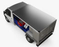 Ford Transit Milk Float Truck 2016 3D-Modell Draufsicht
