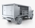 Ford Transit Milk Float Truck 2016 3D-Modell