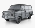 Ford Transit 厢式货车 1978 3D模型 wire render