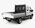 Ford Transit Double Cab Dropside 2017 3d model back view