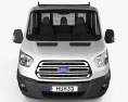 Ford Transit Double Cab Dropside 2017 3d model front view