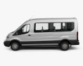 Ford Transit Microbús 2017 Modelo 3D vista lateral