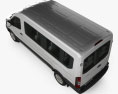 Ford Transit Minibus 2017 Modèle 3d vue du dessus