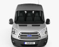 Ford Transit Minibus 2017 3d model front view