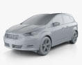 Ford Grand C-Max 2018 3d model clay render
