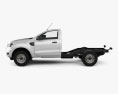 Ford Ranger Single Cab Chassis XL 2018 3d model side view