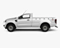 Ford Ranger Single Cab XL 2015 3D 모델  side view