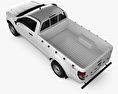 Ford Ranger Single Cab XL 2015 3d model top view