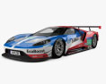 Ford GT Le Mans Гоночний автомобіль 2016 3D модель