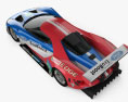 Ford GT Le Mans Гоночний автомобіль 2016 3D модель top view