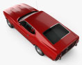 Ford Mustang Mach 1 1971 James Bond 3d model top view