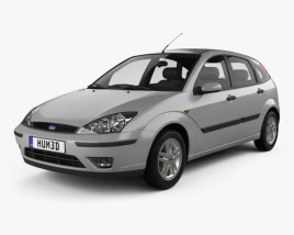 Ford Focus 5-door hatchback 2004 3D model