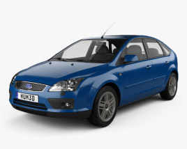 Ford Focus 5-door hatchback 2007 3D model