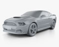 Ford Mustang Roush Stage 3 2016 3d model clay render