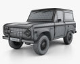 Ford Bronco 1975 3d model wire render